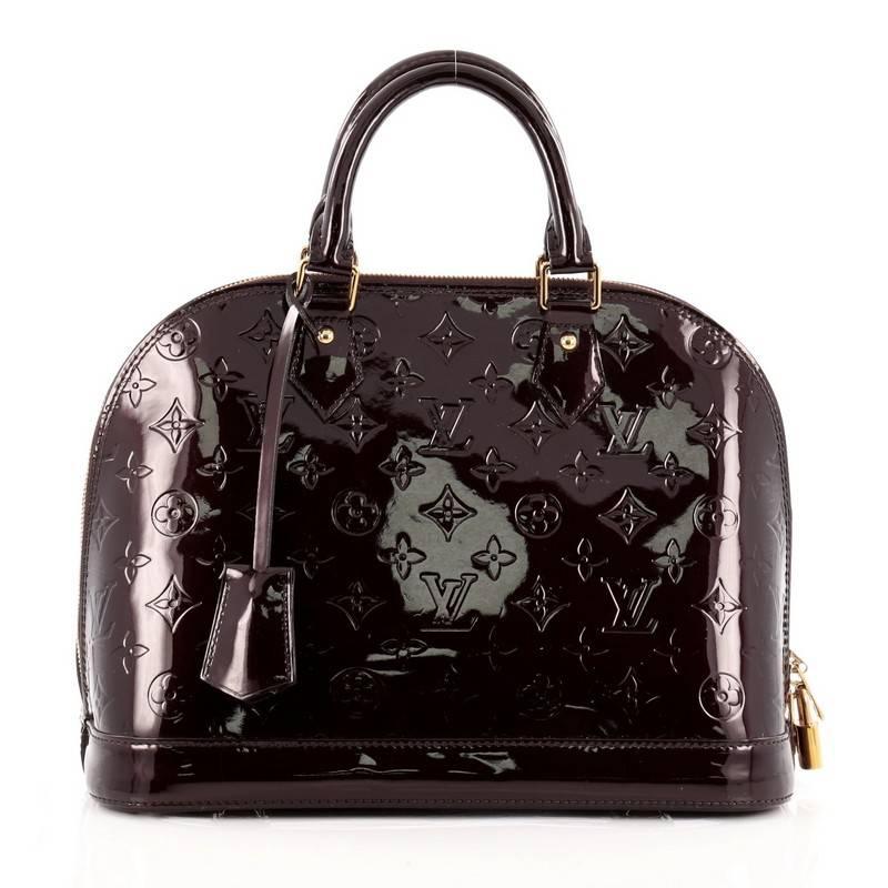 Louis Vuitton Alma Monogram Vernis PM In Good Condition In NY, NY