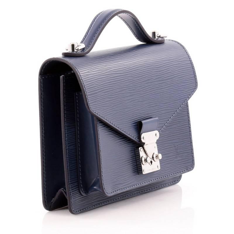 Louis Vuitton Monceau Briefcase Epi Leather BB In Good Condition In NY, NY