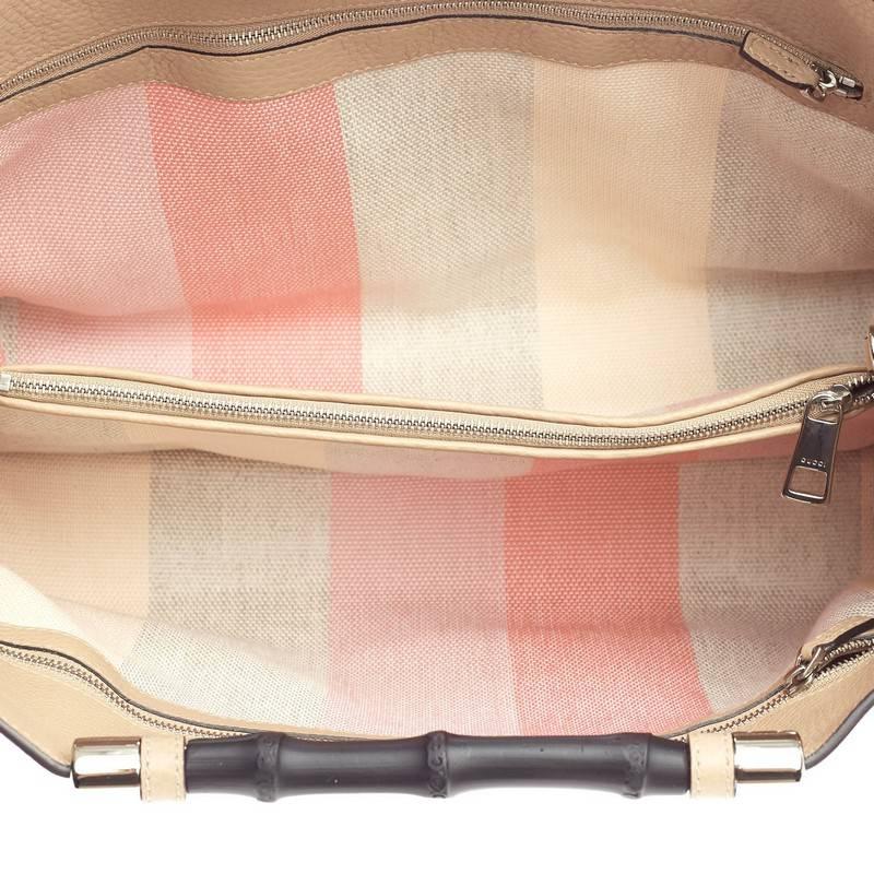 Women's or Men's Gucci Bamboo Daily Tote Leather Wide