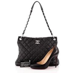Chanel Easy Tote Quilted Caviar Large