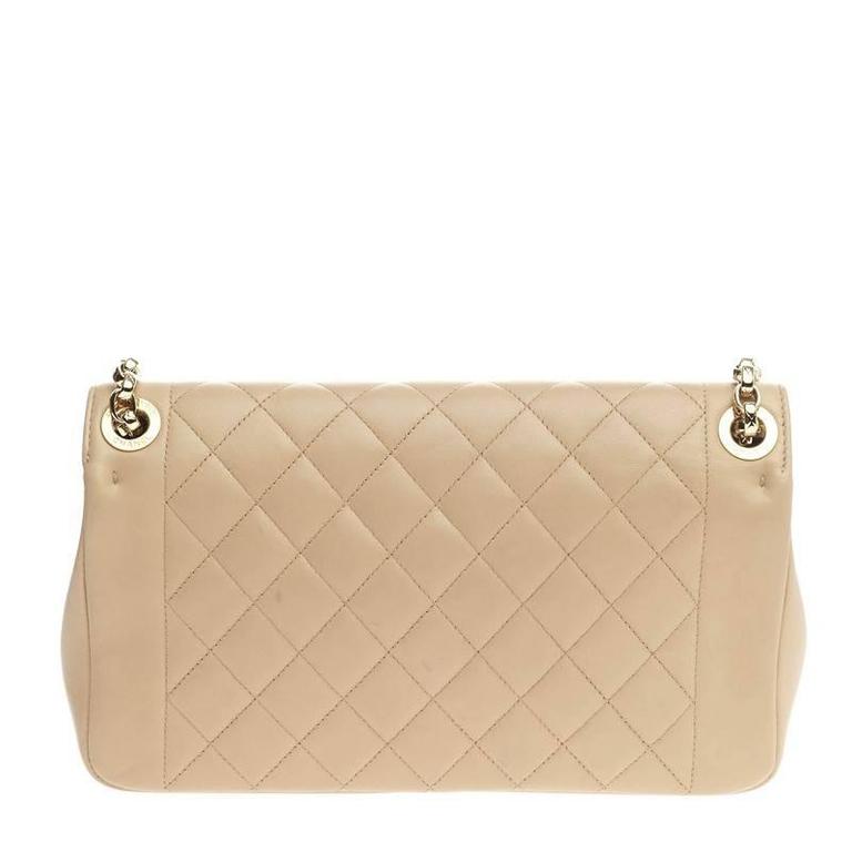 Chanel Chic With Me Flap Quilted Lambskin Large at 1stDibs | chanel chic  with me, chanel chic beige