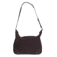 LOUIS VUITTON, 'Black Satin Monogram Mini Boulogne PM Bag'. - Bukowskis