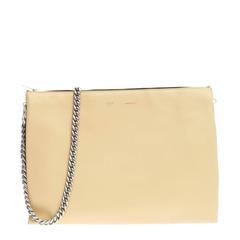 Celine Trio Chain Clutch Leather