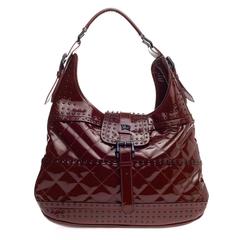 Burberry Brooke Hobo Studded Quilted Patent Large