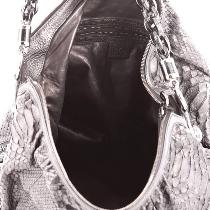 Gucci Galaxy Convertible Hobo Python Large 1