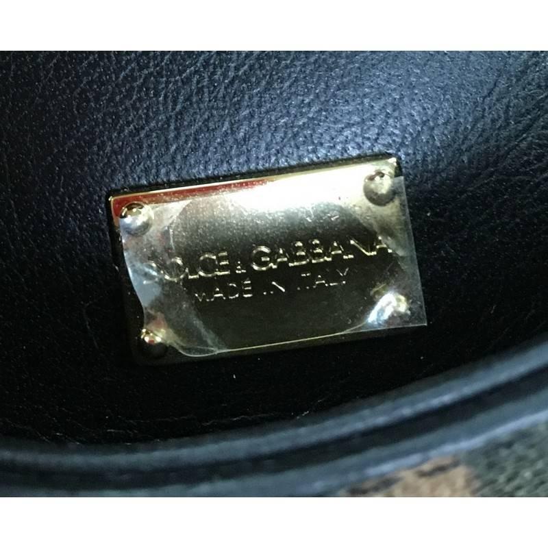 Dolce & Gabbana Miss Sicily Leopard Print Leather Mini 2