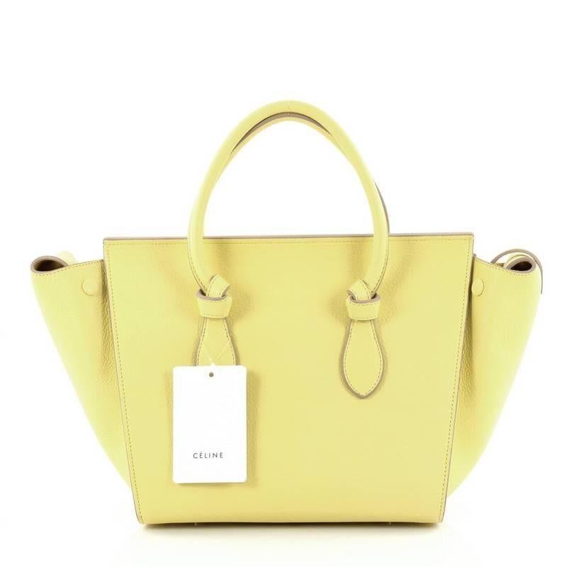 Celine Tie Knot Tote Grainy Leather Mini In Good Condition In NY, NY