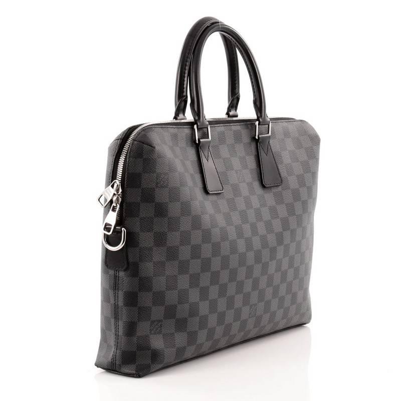 Louis Vuitton Porte-Documents Jour Damier Graphite In Good Condition In NY, NY