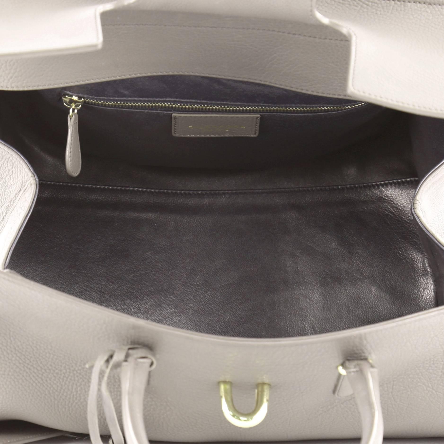 Balenciaga Tube Round M Tote Leather In Good Condition In NY, NY