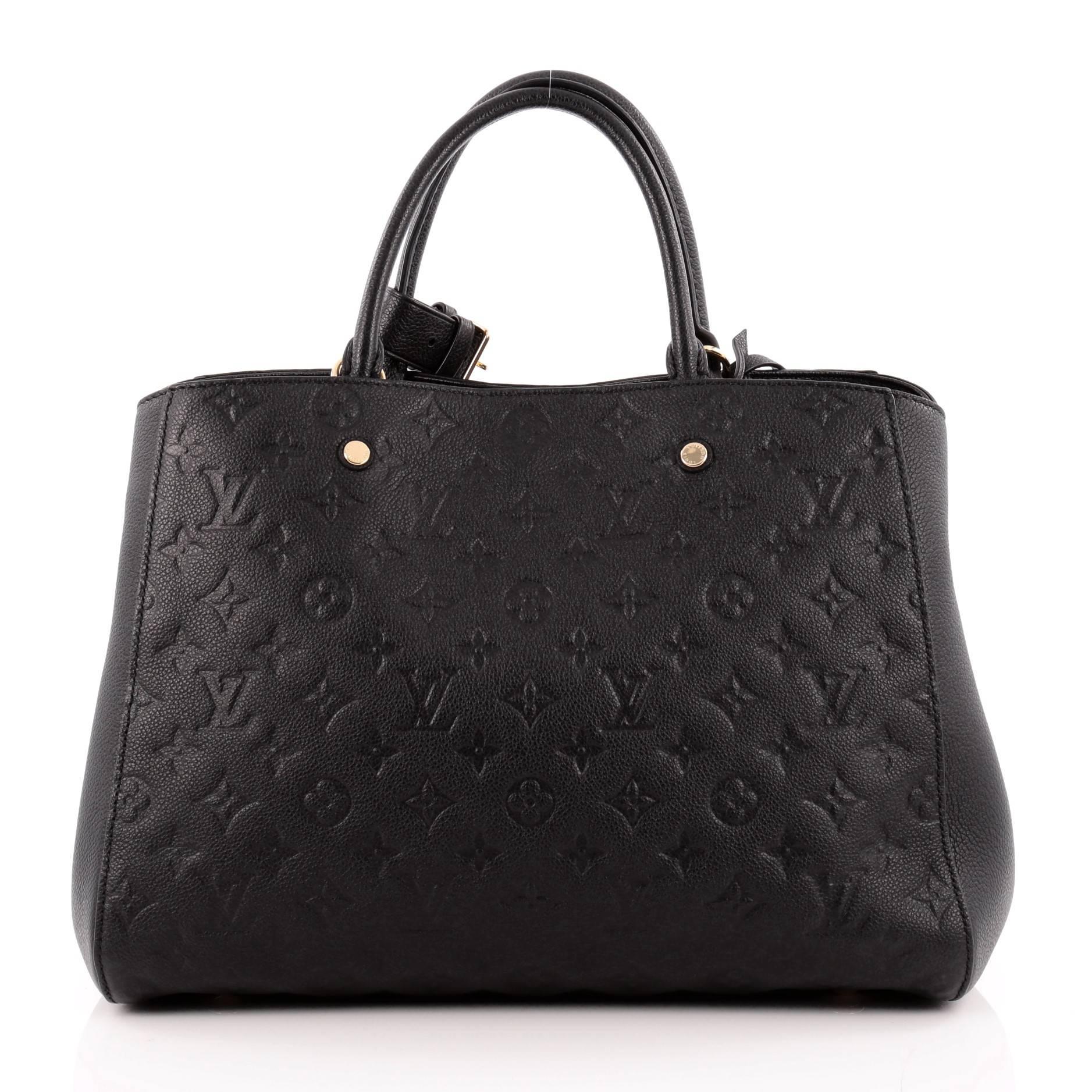Women's Louis Vuitton Montaigne Monogram Empreinte Leather GM