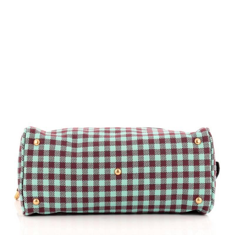 Women's Prada Vichy Vintage Bowler Jacquard Large