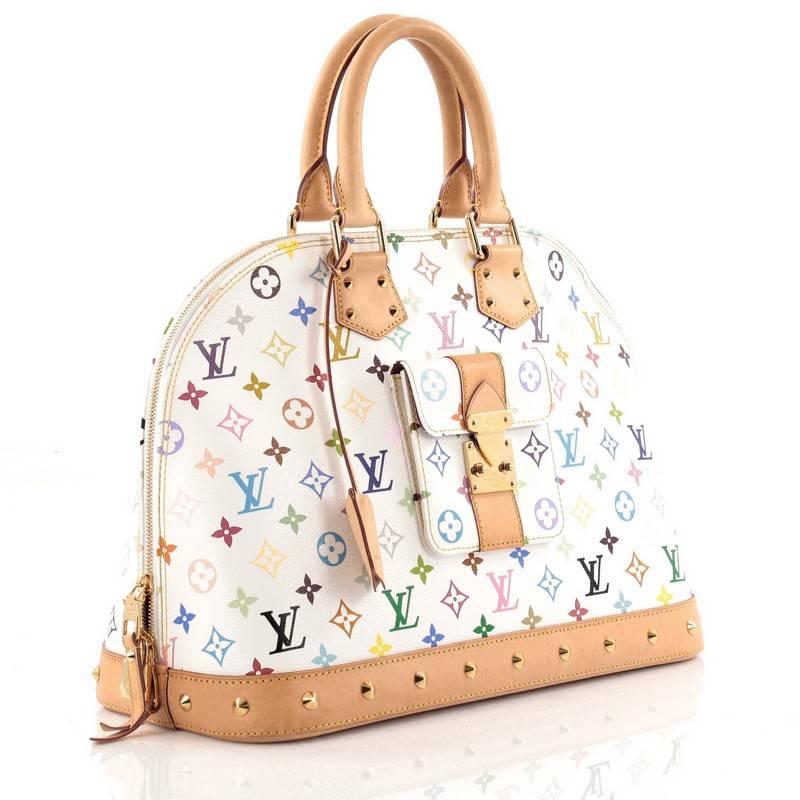 Louis Vuitton Alma Handbag Monogram Multicolor GM In Good Condition In NY, NY