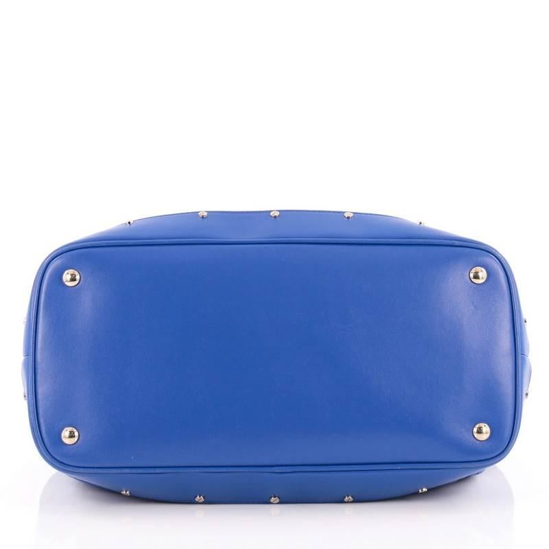 Versace Snap Out Of It Convertible Tote Matelasse Leather Large 1