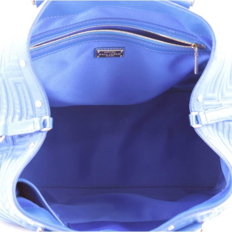 Versace Snap Out Of It Convertible Tote Matelasse Leather Large 2