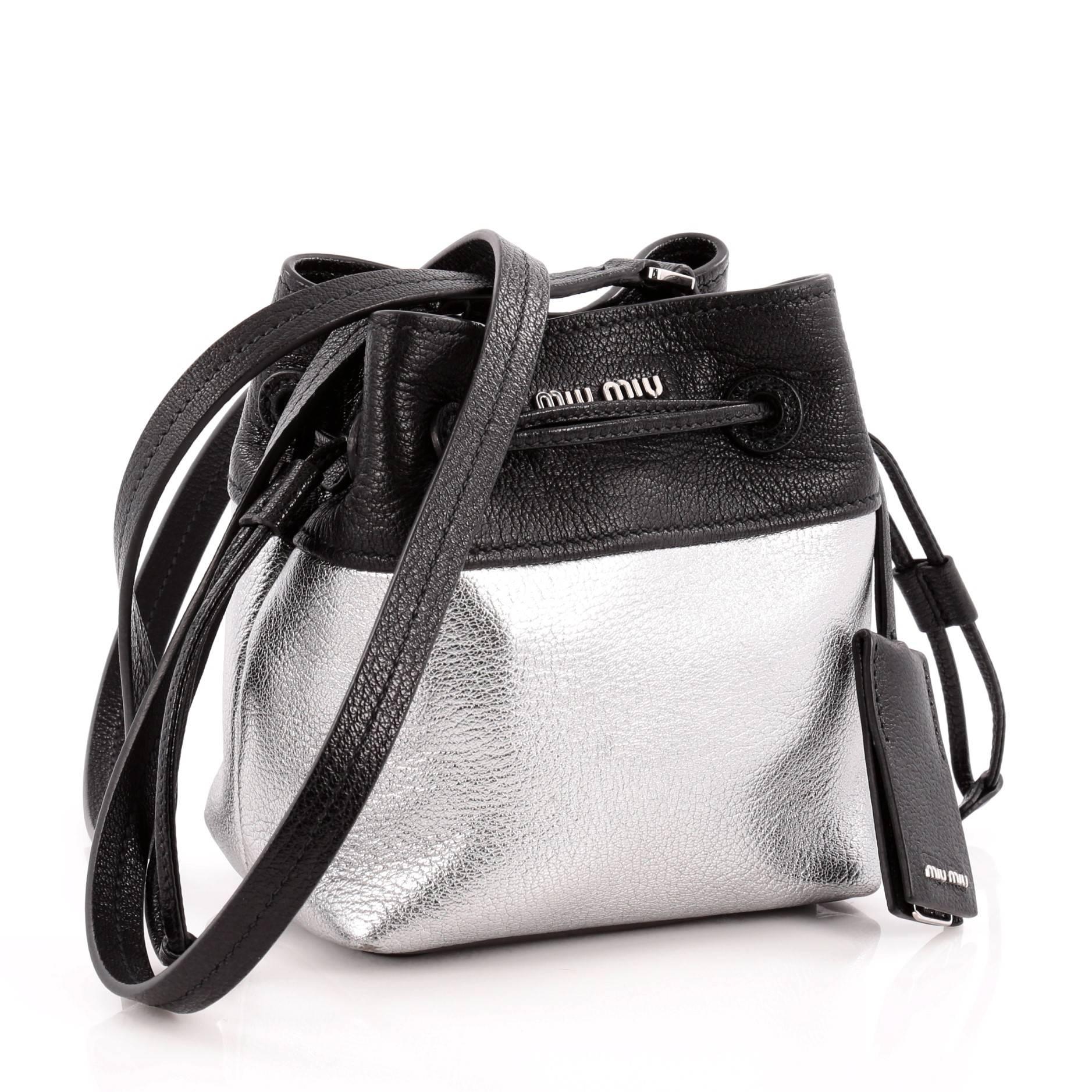 miu miu crystal bucket bag