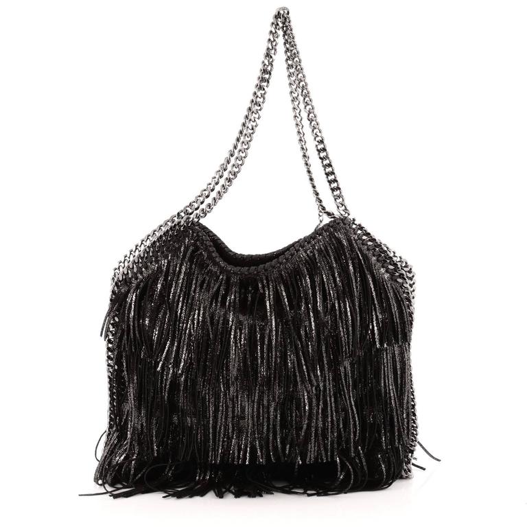Stella McCartney Falabella Fringe Tote Faux Leather Small at 1stDibs