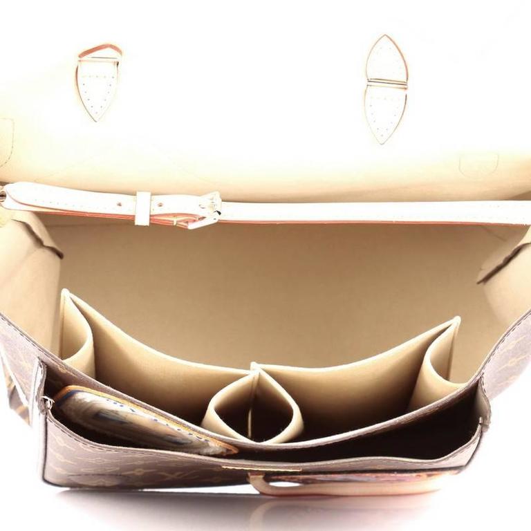Louis Vuitton - Brown Monogram Print Convertible Messenger Bag w/ Cindy Sherman Patches