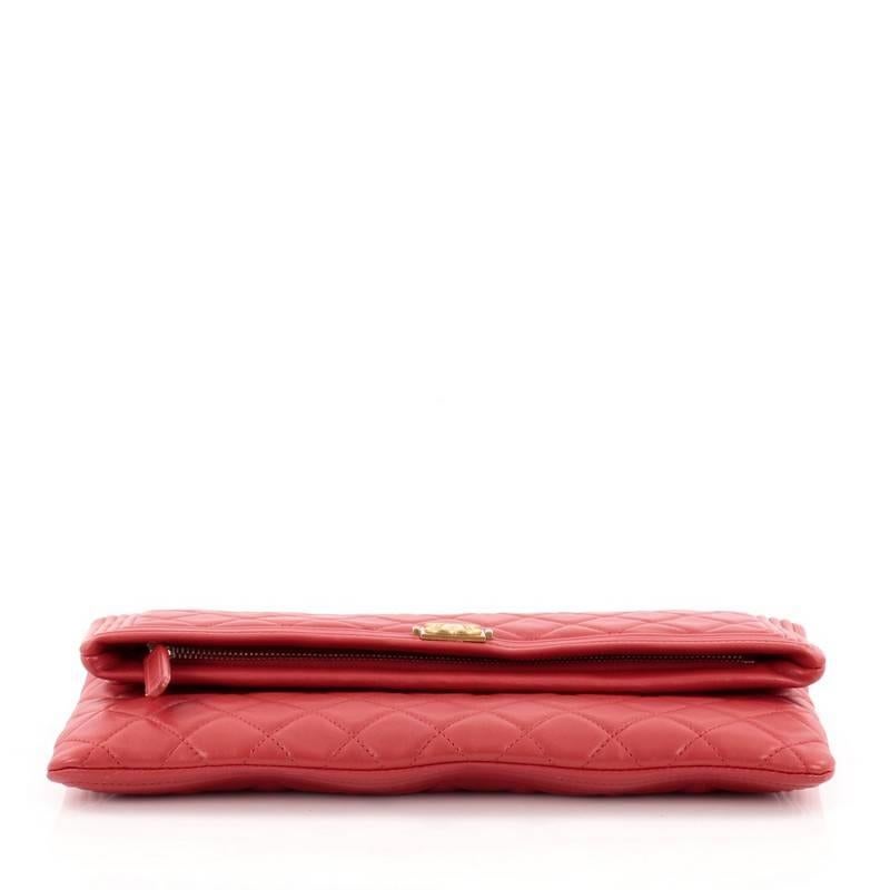 Chanel Boy Beauty CC Clutch Quilted Lambskin 1