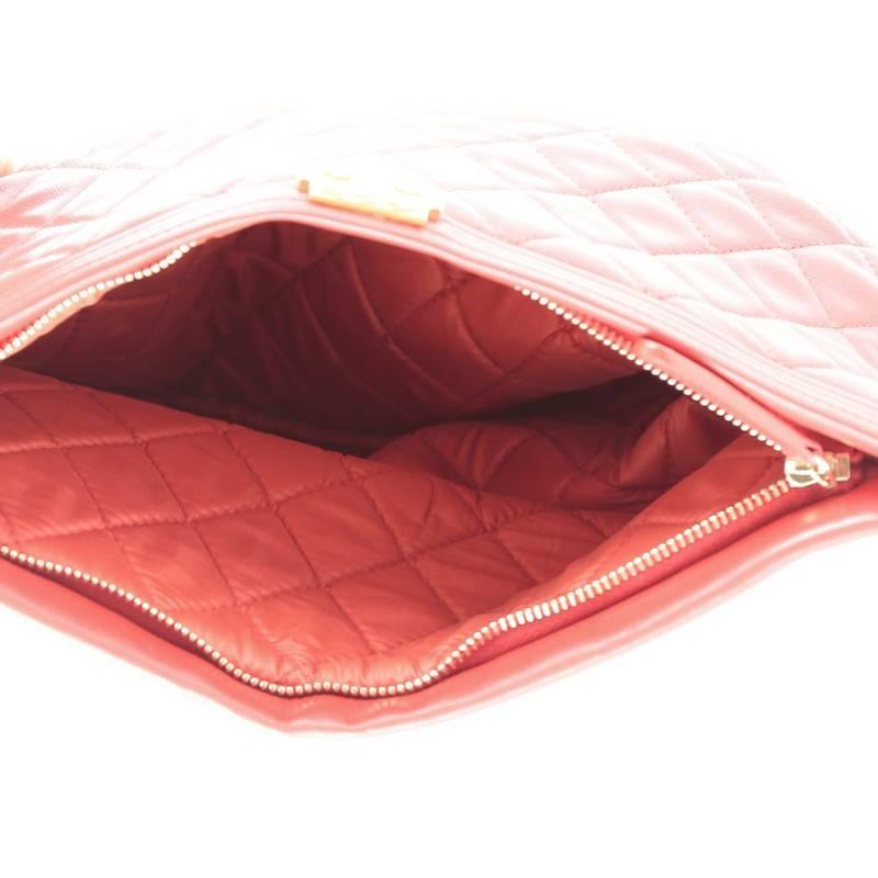 Chanel Boy Beauty CC Clutch Quilted Lambskin 4