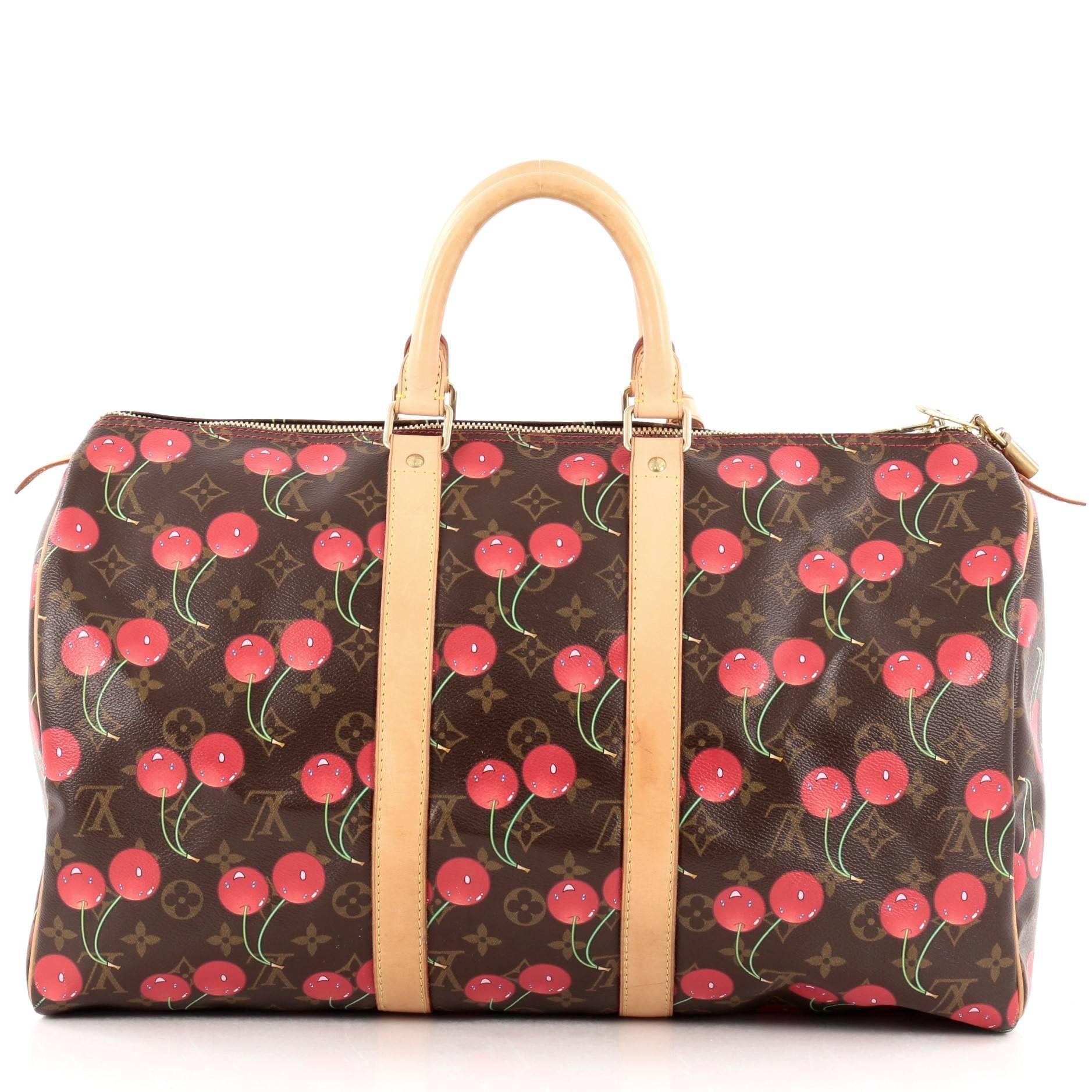 Women's or Men's Louis Vuitton Keepall Bag Limited Edition Cerises 45