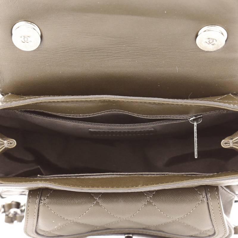 Chanel Saddle Bag Quilted Calfskin Small In Good Condition In NY, NY