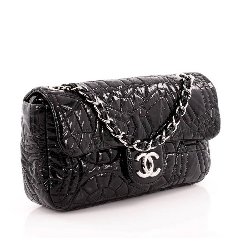 chanel vinyl flap bag