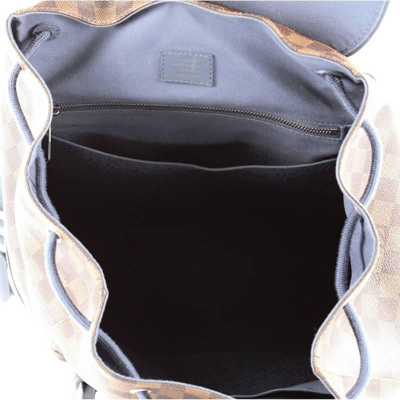 Black Louis Vuitton Runner Backpack Damier