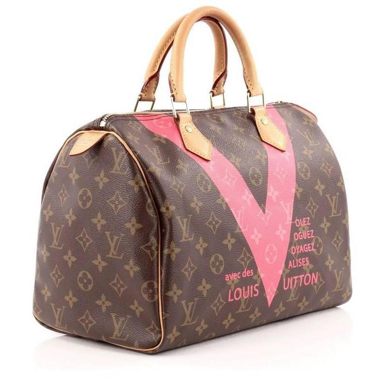 Louis Vuitton Speedy Handbag Limited Edition V Monogram Canvas 30 at 1stdibs