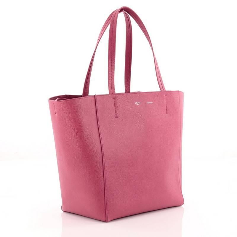 Pink Celine Phantom Cabas Tote Leather Small