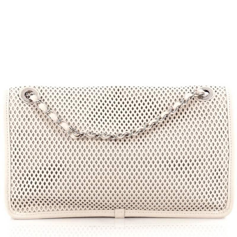 Chanel Up In The Air Flap Bag Perforated Leather Medium at 1stDibs