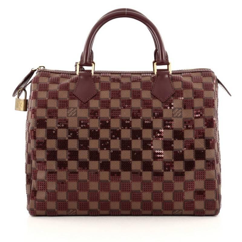 Louis Vuitton Speedy Handbag Damier Paillettes 30 In Good Condition In NY, NY