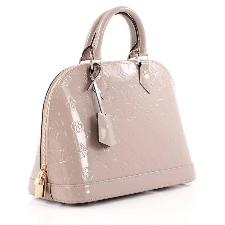 Louis Vuitton Alma Handbag Monogram Vernis Pm At 1stdibs Beige Louis Vuitton Alma Handbag Monogram Vernis Pm For