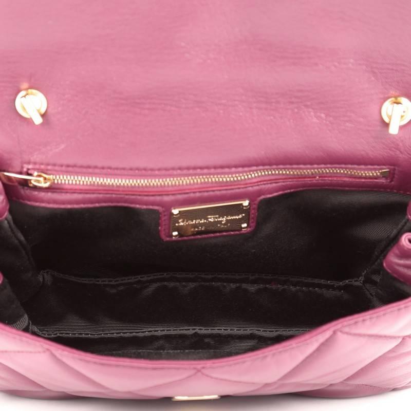 Salvatore Ferragamo Ginny Crossbody Bag Quilted Leather Medium 1