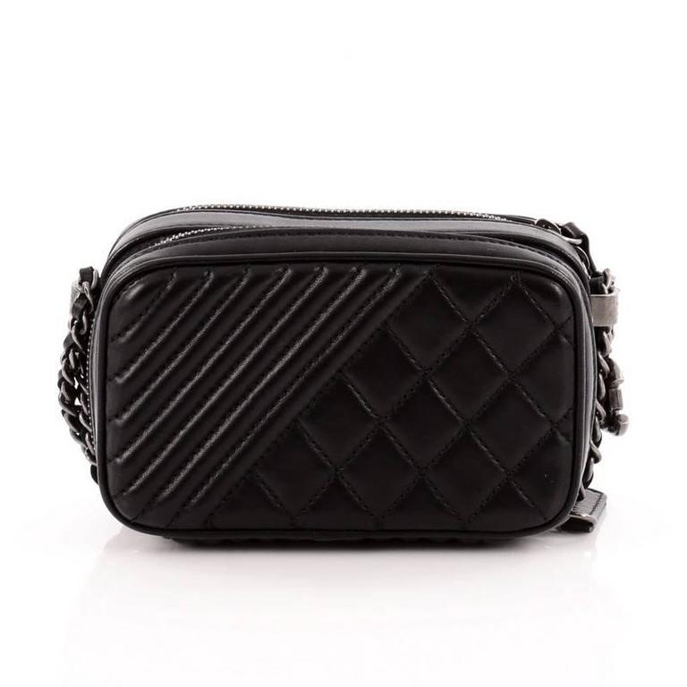 Chanel Coco Boy Camera Bag Quilted Leather Mini at 1stDibs  chanel boy camera  bag, chanel mini camera bag, chanel coco camera bag