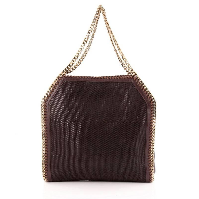 Stella McCartney Falabella Tote Woven Faux Leather Small In Good Condition In NY, NY