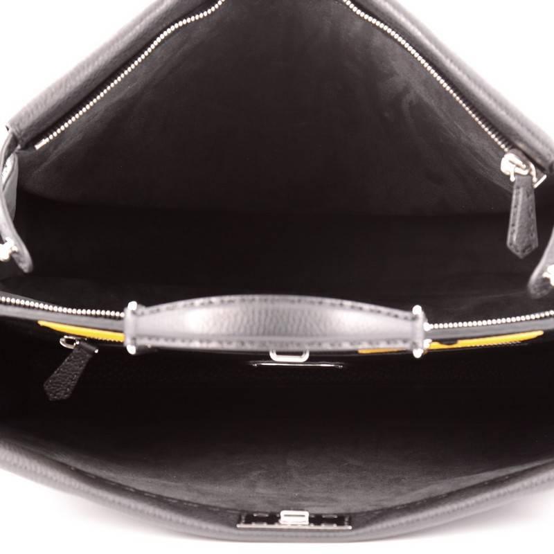 Fendi Selleria Peekaboo Monster Handbag Leather XL In Good Condition In NY, NY