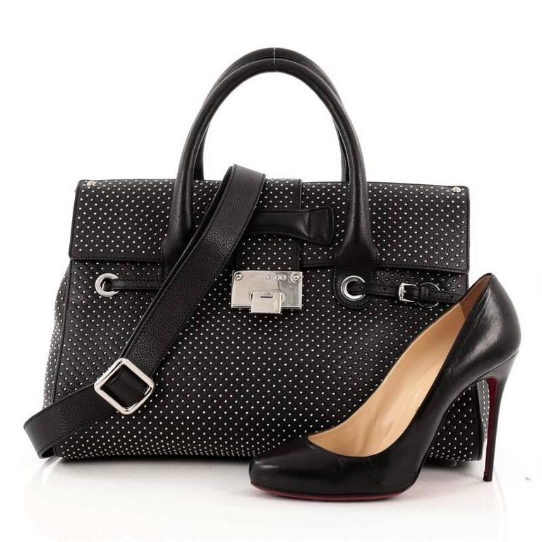 Jimmy Choo Rosalie Convertible Satchel Studded Leather Medium At 1stdibs This Authentic Jimmy Choo Rosalie Convertible Satchel Studded Leather Medium Is Your Complete Luxurious Chic
