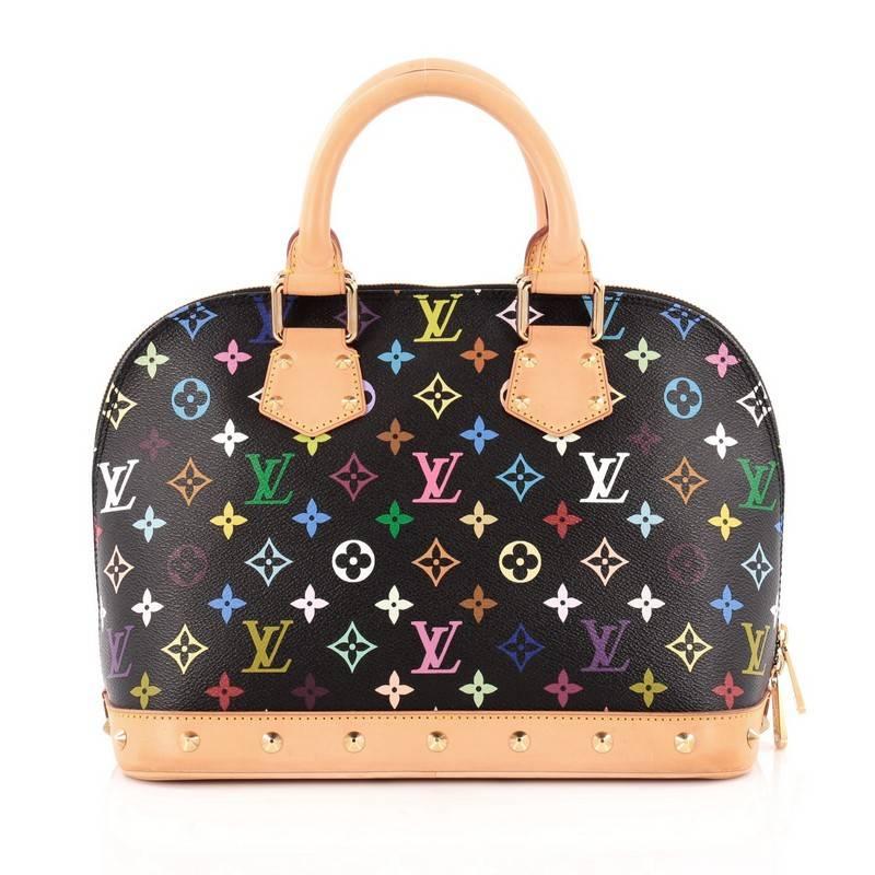 Louis Vuitton Alma Handbag Monogram Multicolor PM In Good Condition In NY, NY