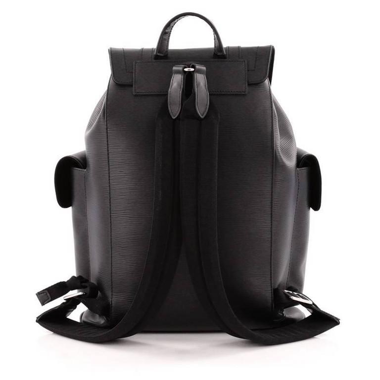 Louis Vuitton Backpack Christopher Epi PM Noir Black in Leather with  Silver-tone - US