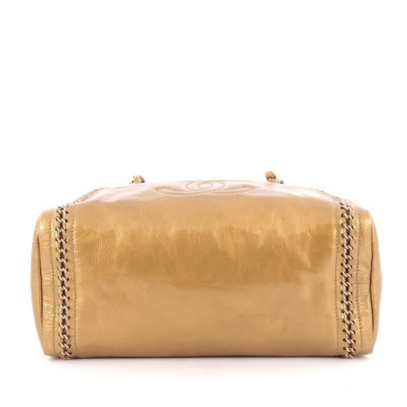 Women's Chanel Luxe Ligne Bowler Bag Patent Medium