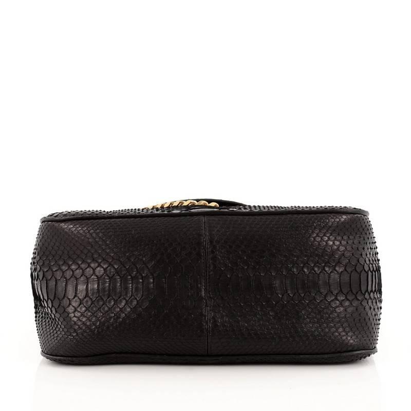 Celine Gourmette Shoulder Bag Python Large In Good Condition In NY, NY