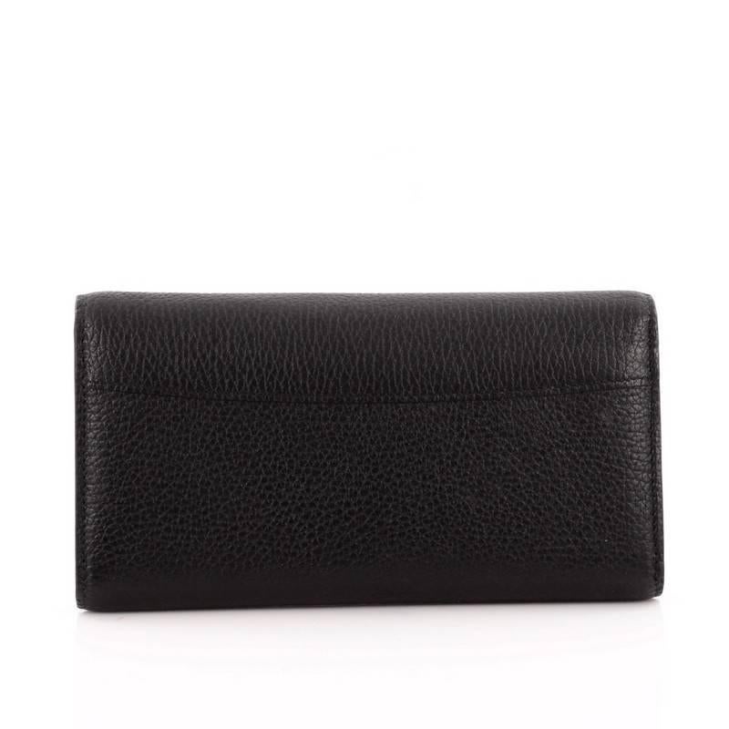 Black Louis Vuitton Capucines Wallet Leather