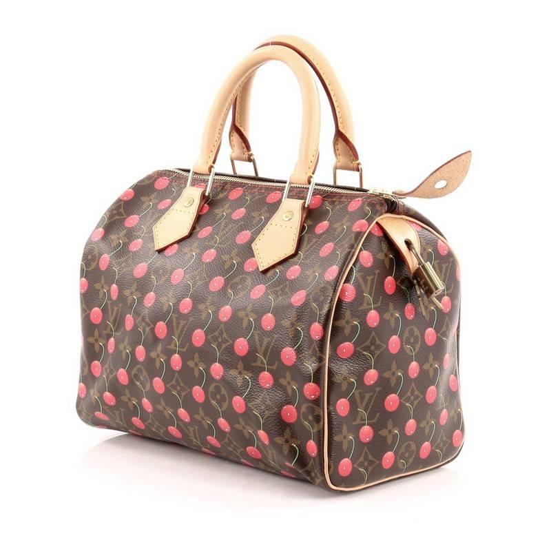Louis Vuitton Speedy Handbag Limited Edition Cerises 25 1
