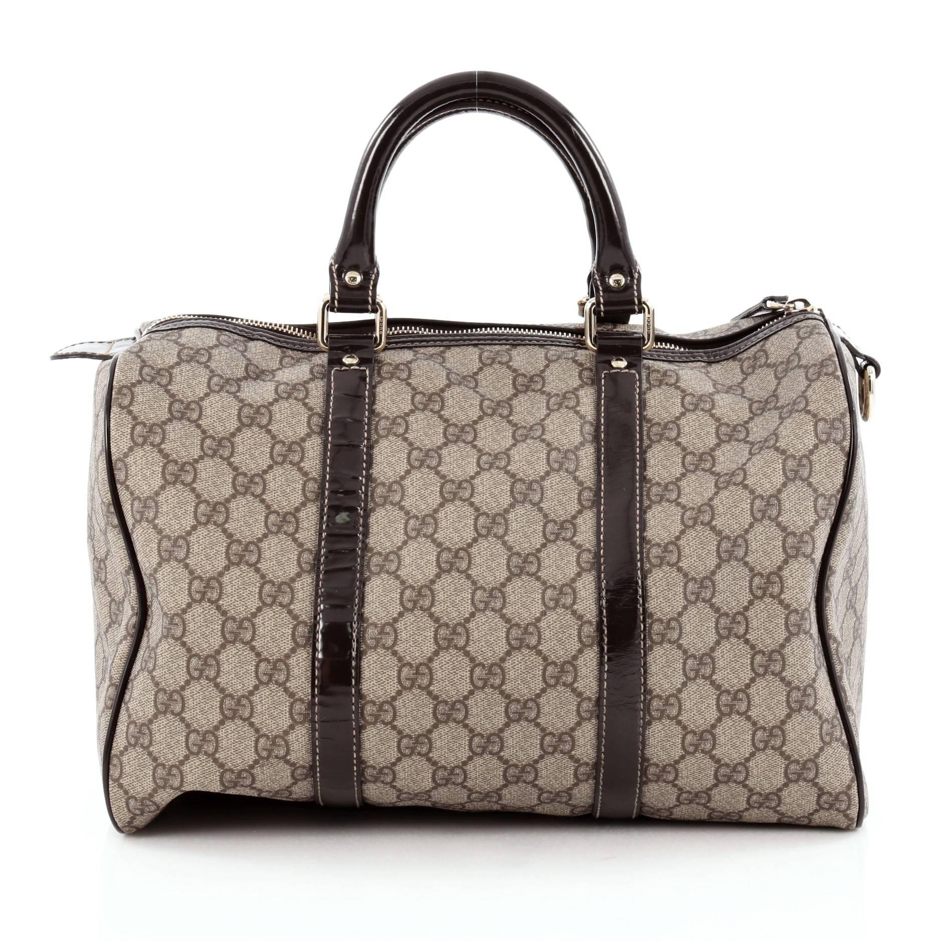 Gucci Joy Boston Bag GG Coated Canvas Medium at 1stDibs | gucci boston bag  dimensions, gucci boston bag measurements, gucci boston joy bag