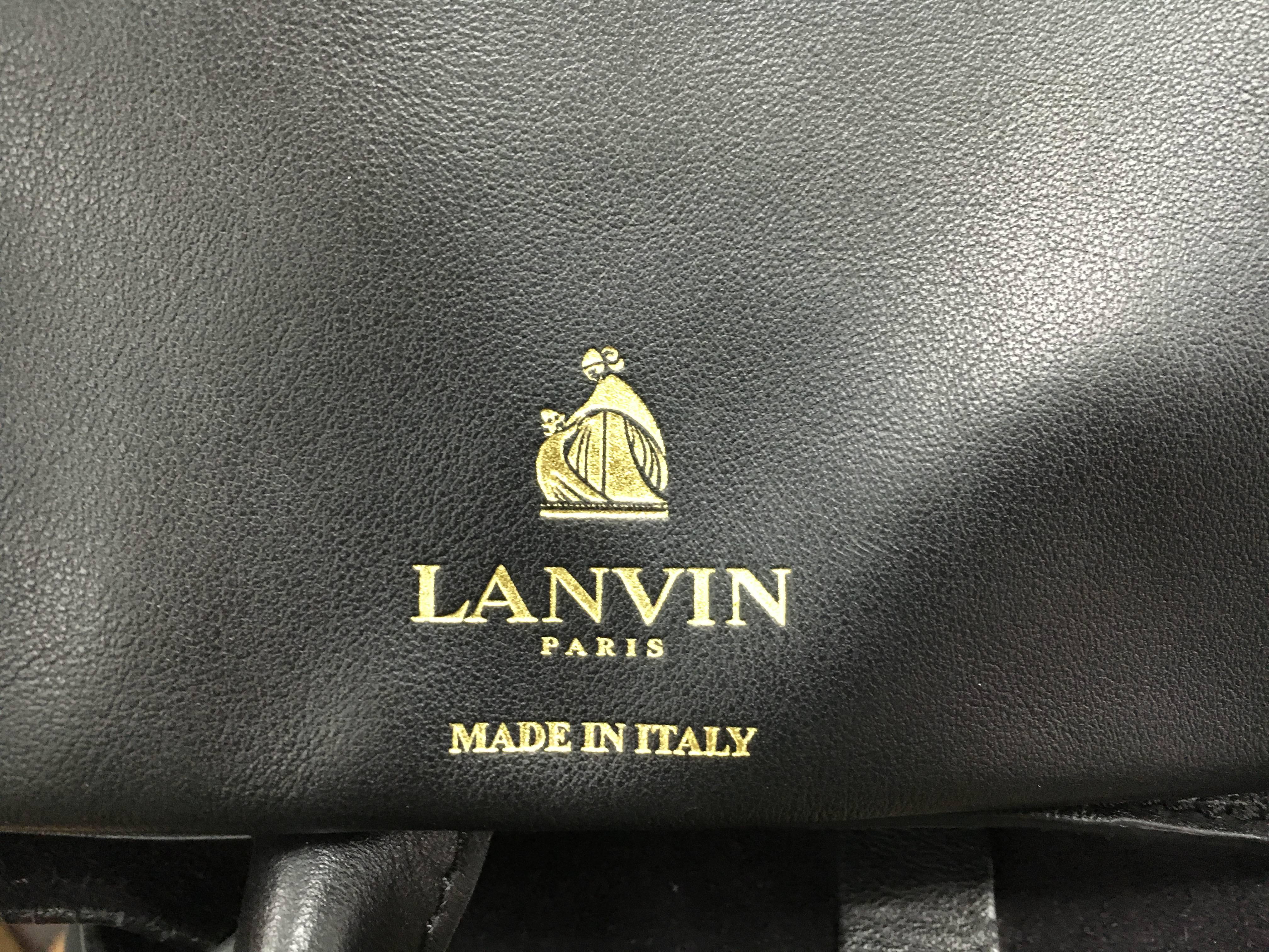 Lanvin Nela Shopper Tote Studded Leather Large 3