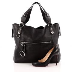 Gucci Icon Bit Zip Tote Leather Large