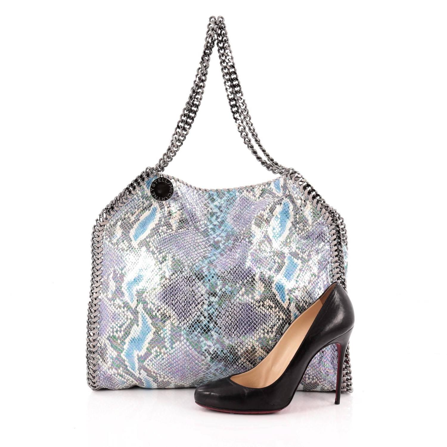 Stella McCartney Falabella Tote Faux Snakeskin Small at 1stdibs