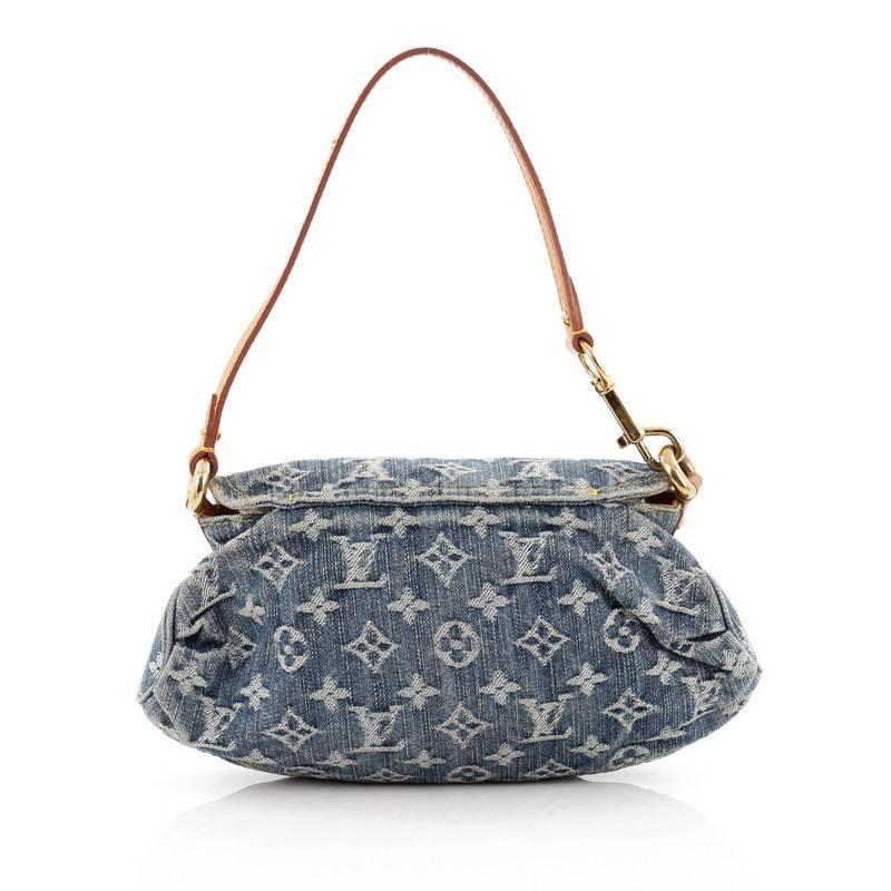 Women's or Men's Louis Vuitton Pleaty Handbag Denim Mini