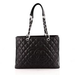 Chanel Grand Shopping Tote Quilted Caviar