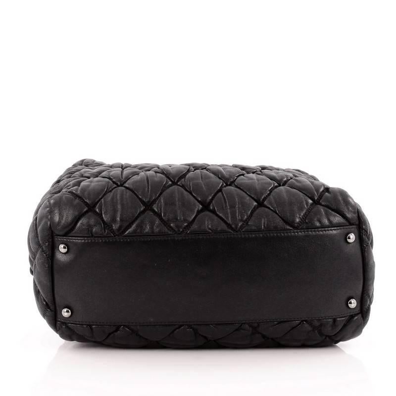 chanel quilted bowler bag